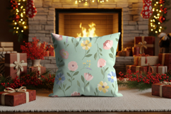 Winter vibes home pillow mockup Product Image 2