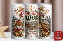 Light of the World 20oz Tumbler Wrap, Christian Christmas Na Product Image 2