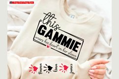 This gammie wears Valentine Sleeve SVG Valentine Sleeve Product Image 1