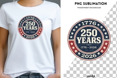 250 Years USA PNG Sublimation | 17762026 Patriotic Design Product Image 2