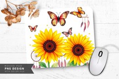 Soft Butterfly Whimsy Mouse Pad PNG Design Product Image 1