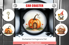 Car Coaster Enchanted Fall Cottagecore Product Image 1