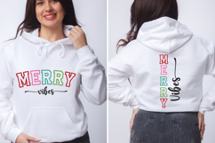 Merry Vibes SVG, Christmas Shirt Svg, Christmas SVG Product Image 1