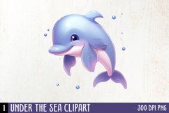Under The Sea Clipart, Watercolor Clipart Product Image 1