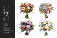 Harvest Autumn Floral Elements Clipart Sublimation PNG Product Image 1