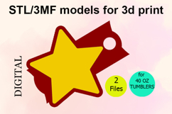 Star 40 OZ Tumbler Stl/3MF Files for 3D Print Product Image 1