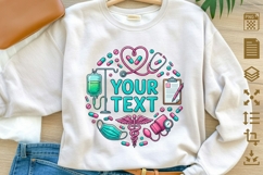 Personalized Nurse Sublimation Design Product Image 1