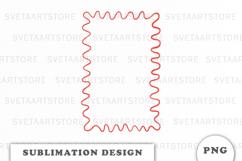 Watercolor Christmas Frame png Product Image 1