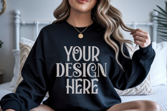 Christmas Gildan 18000 Black Sweatshirt Mockups Product Image 1