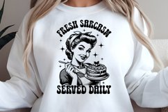 Retro Housewife Fresh Sarcasm Served Daily PNG Product Image 3