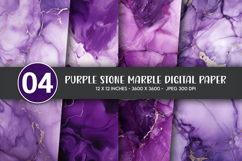 Purple Stone Marble Digital Paper Product Image 1