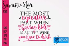 Sarcastic Mom SVG Bundle|Sassy Quotes SVG Design|Mum SVG v.1 Product Image 14