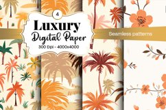 Floral Digital Paper Seamless Patterns Product Image 1