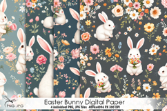 Easter bunny digital paper Product Image 1