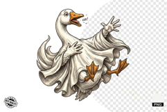 Halloween Ghost Goose PNG Product Image 1