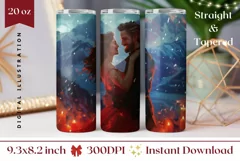Christmas Tumbler Sublimation, Love Tumbler Design Product Image 1