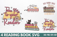 Reading Book SVG Product Image 1