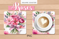 roses, pink, bouquet, hot plate Product Image 1
