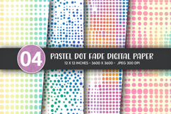 Pastel Dot Fade Digital Paper Product Image 1
