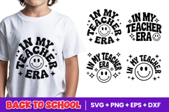 In My Teacher Era Smiley Face SVG PNG Product Image 1