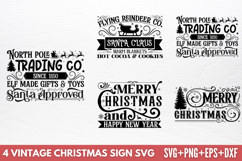 Vintage Christmas Sign SVG Product Image 1