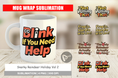 Snarky Reindeer Holiday Mug Wrap Product Image 1