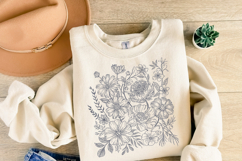 Flowers svg | Svg Files for Cricut | Shirt Svg Product Image 1