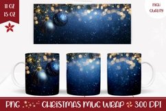 Christmas Balls Mug Sublimation, Cozy Christmas Mug Wrap Product Image 1