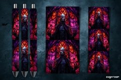 Halloween Monsters Pen Wrap | Stained Glass Sublimation Product Image 2