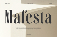 Mafesta - Elegant Condensed Serif Font Product Image 1