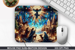 Jesus Mouse Pad Sublimation, Jesus Mouse Pad PNG Design Product Image 1