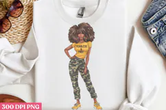 Empowering Black Girl Clipart PNG Product Image 2