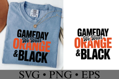 Game Day We Wear Brown &amp; Black Svg | Sport Svg | Shirt Svg Product Image 2