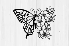 Flower Butterfly Svg, Butterfly Flower Svg, Butterfly Svg Product Image 6