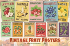 Vintage Fruits Poster Wall Art Product Image 1