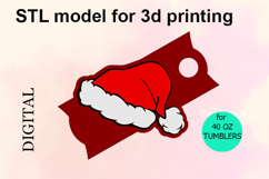Stl File, Santa Hat 40 OZ Tumbler, 3D Printinting Product Image 1