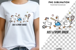 Just a Sport Goose PNG | Funny Athletic Goose Design Product Image 1