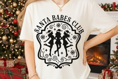 Santa Babes Club Svg, Christmas Season Svg, Funny Santa Svg. Product Image 2