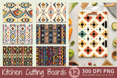 Tribal Bohemian Cutting Boards sublimation Designs Product Image 1