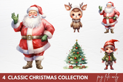 Classic Christmas Collection Sublimation PNG Product Image 1