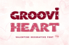 Groovi Heart - Cute Valentine Heart Font Product Image 1