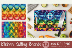 Rainbow Diamond Cutting Boards sublimation Designs Product Image 1