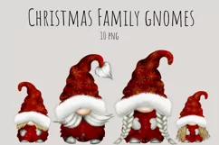 Christmas Family Gnomes PNG Clipart Product Image 1