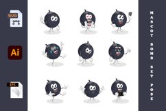 9 Pose Bomb mascot Product Image 1