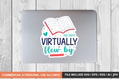 100 Days Virtually Flew By Sticker Design Product Image 1