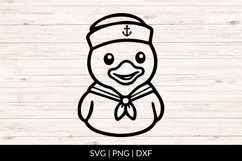Sailor Baby Duck Illustration SVG Product Image 1