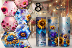 Impressionism sunflowers | straight skinny tumbler design Product Image 1