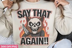 Say That Again PNG, Funny Skeleton Sublimation PNG Product Image 2