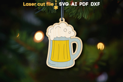 Christmas Toy &amp; Magnet SVG laser cut files for Glowforge Product Image 1
