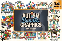 Autism Awareness PNG Bundle Product Image 1